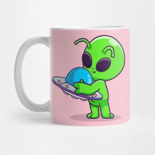 Cute Alien Hug Ufo Toy Cartoon Mug